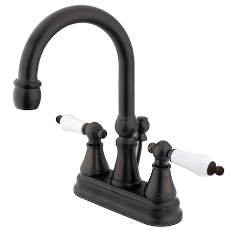 Kingston Brass 4" Centerset Bathroom Faucet, Oil Rubbed Bronze KS2615PL